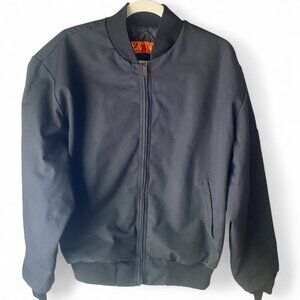 VTG Red Kap Black Canvas Workwear Mens Jacket M utility barn chore full zip